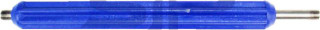 Pistoollans + blauwe isolatie recht 500 bar rvs