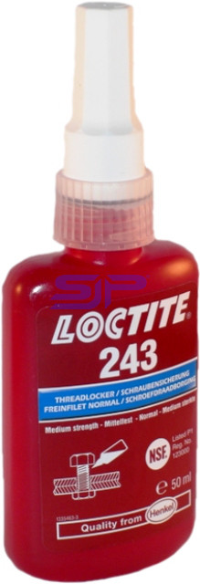 243, 50ML Loctite, Adhesive, Threadlocking, Medium Strength